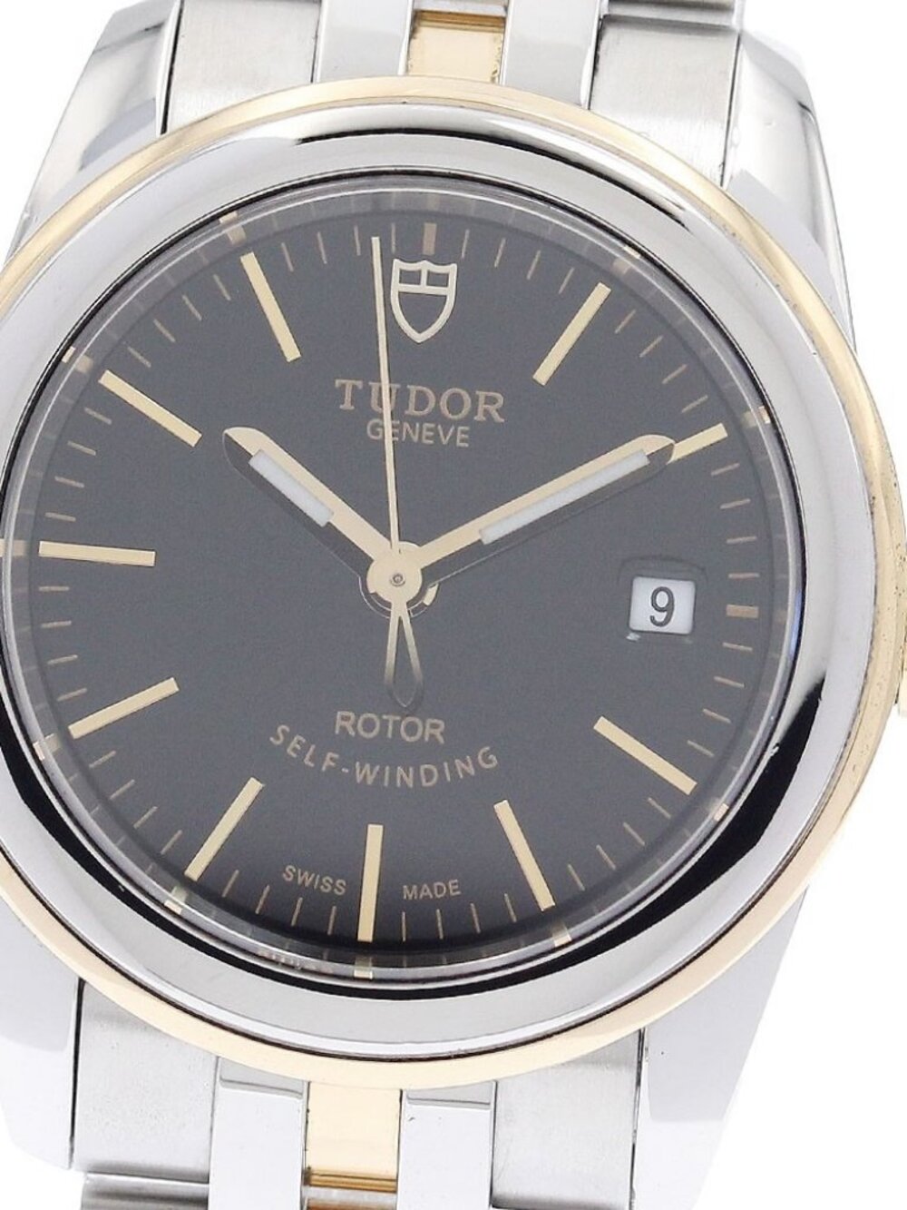 TUDOR Glamour Date 51003 black Dial Automatic Ladies Watch_942997